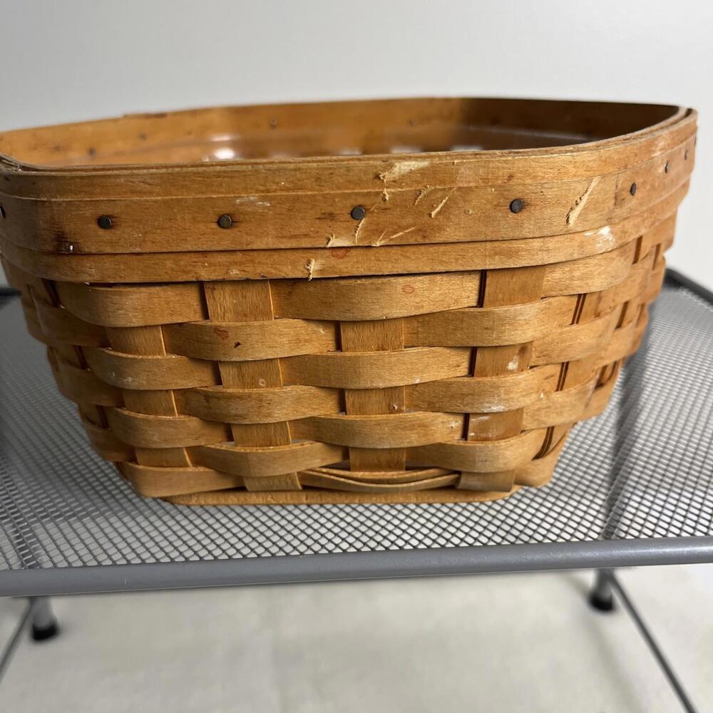 Longaberger Hexagon Basket 1999 with Protector - Picture 2 of 9